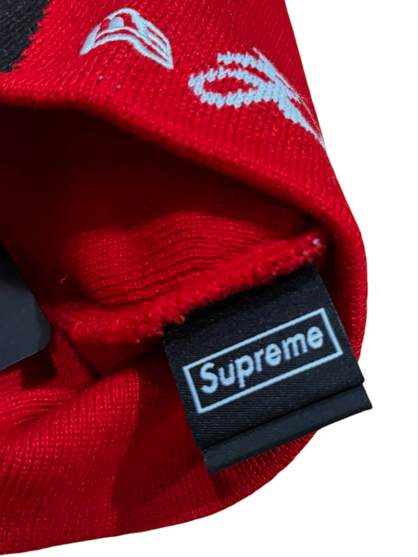 Supreme New Era Ghostface Beanie Red