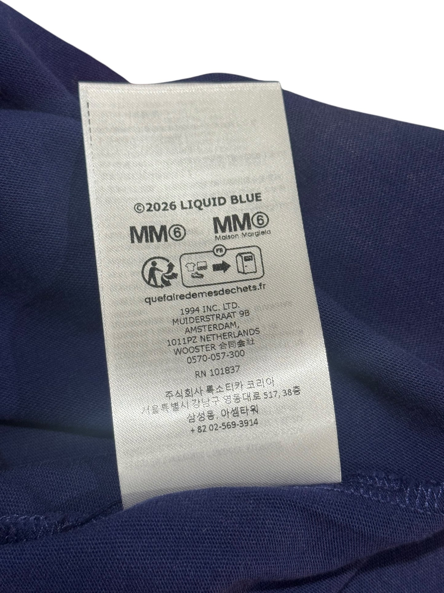 Supreme MM6 Maison Margiela Split Tee Navy