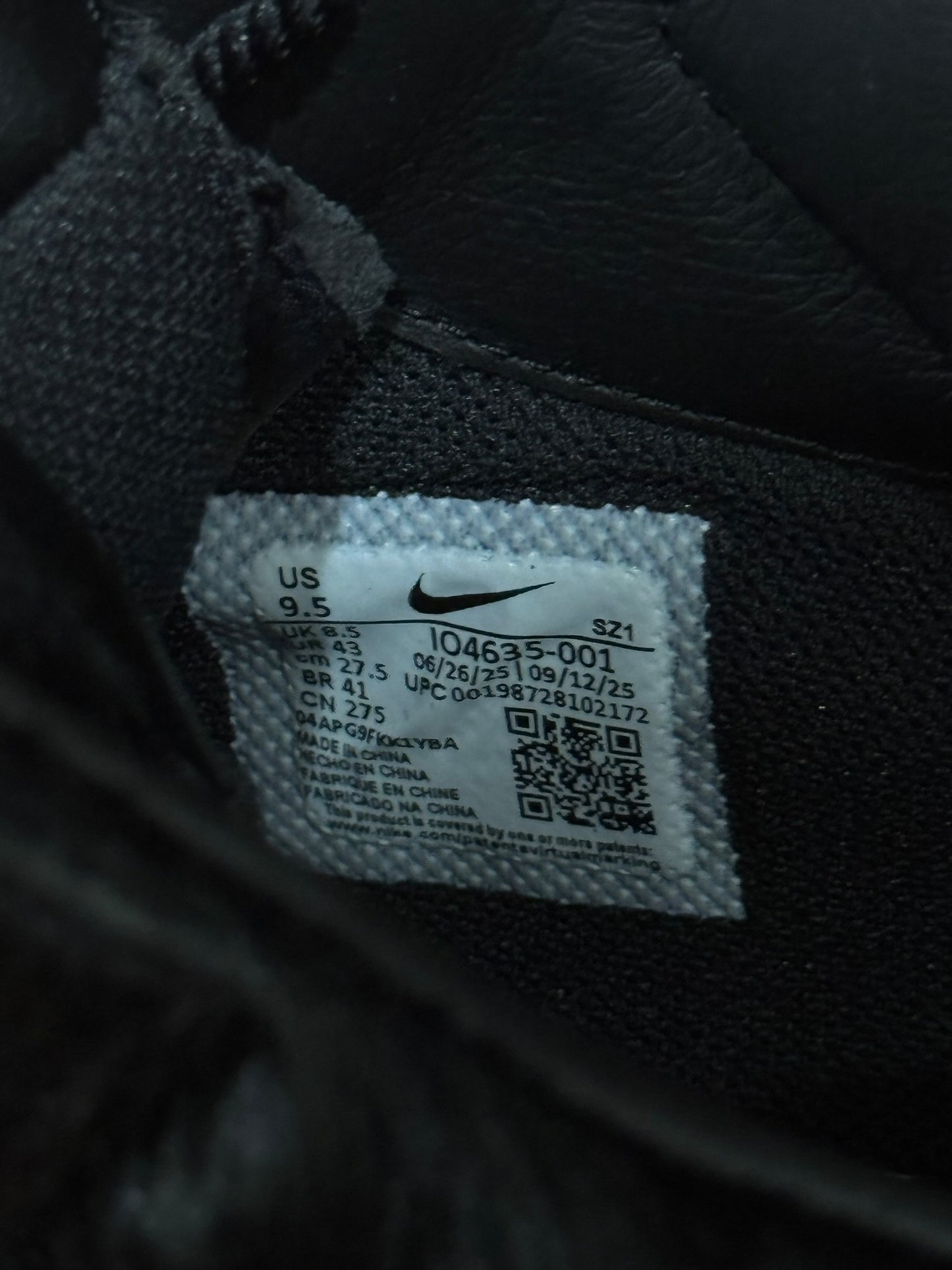Nike Air Max Goadome Black Pony Hair