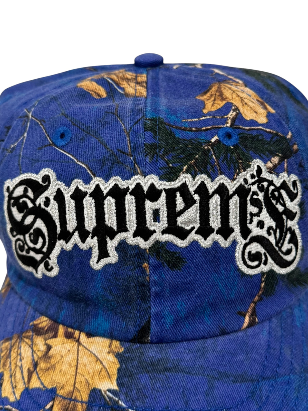 Supreme Bottle Opener 6-Panel Hat Blue Camouflage