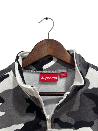 Supreme Seoul Shop Flag Half Zip Pullover Snow Camo