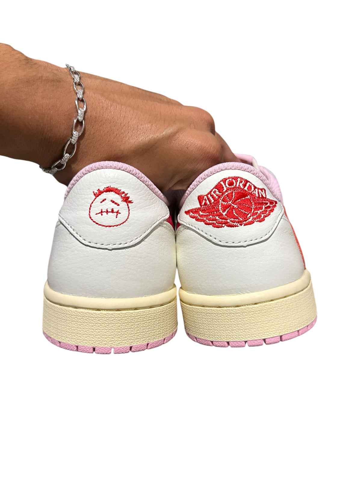 Jordan 1 Retro Low OG SP Travis Scott Sail Tropical Pink