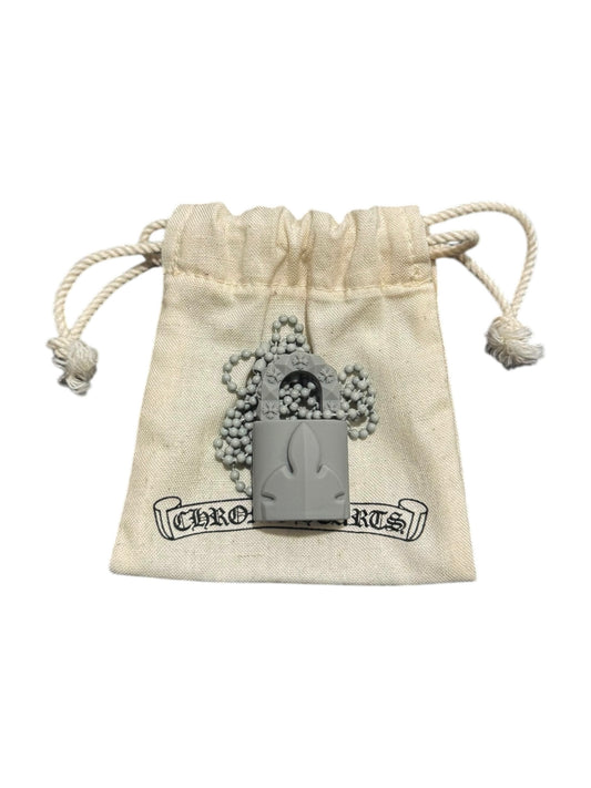 Chrome Hearts Silicone Lock Necklace Grey