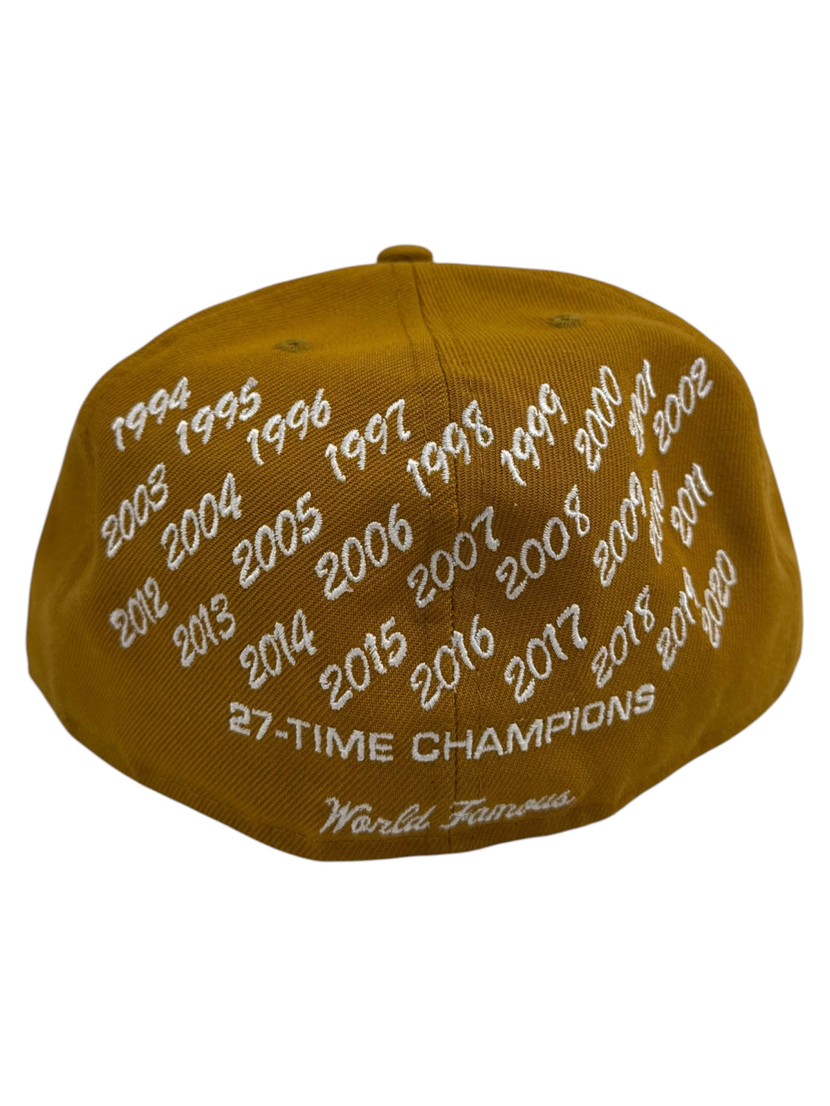 Supreme Champions Box Logo Fitted Hat Mustard
