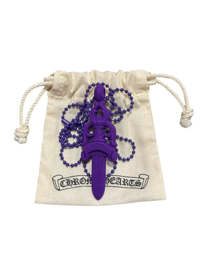Chrome Hearts Silicone Dagger Necklace Purple