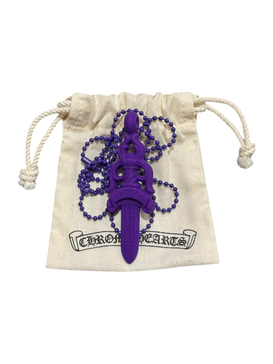 Chrome Hearts Silicone Dagger Necklace Purple