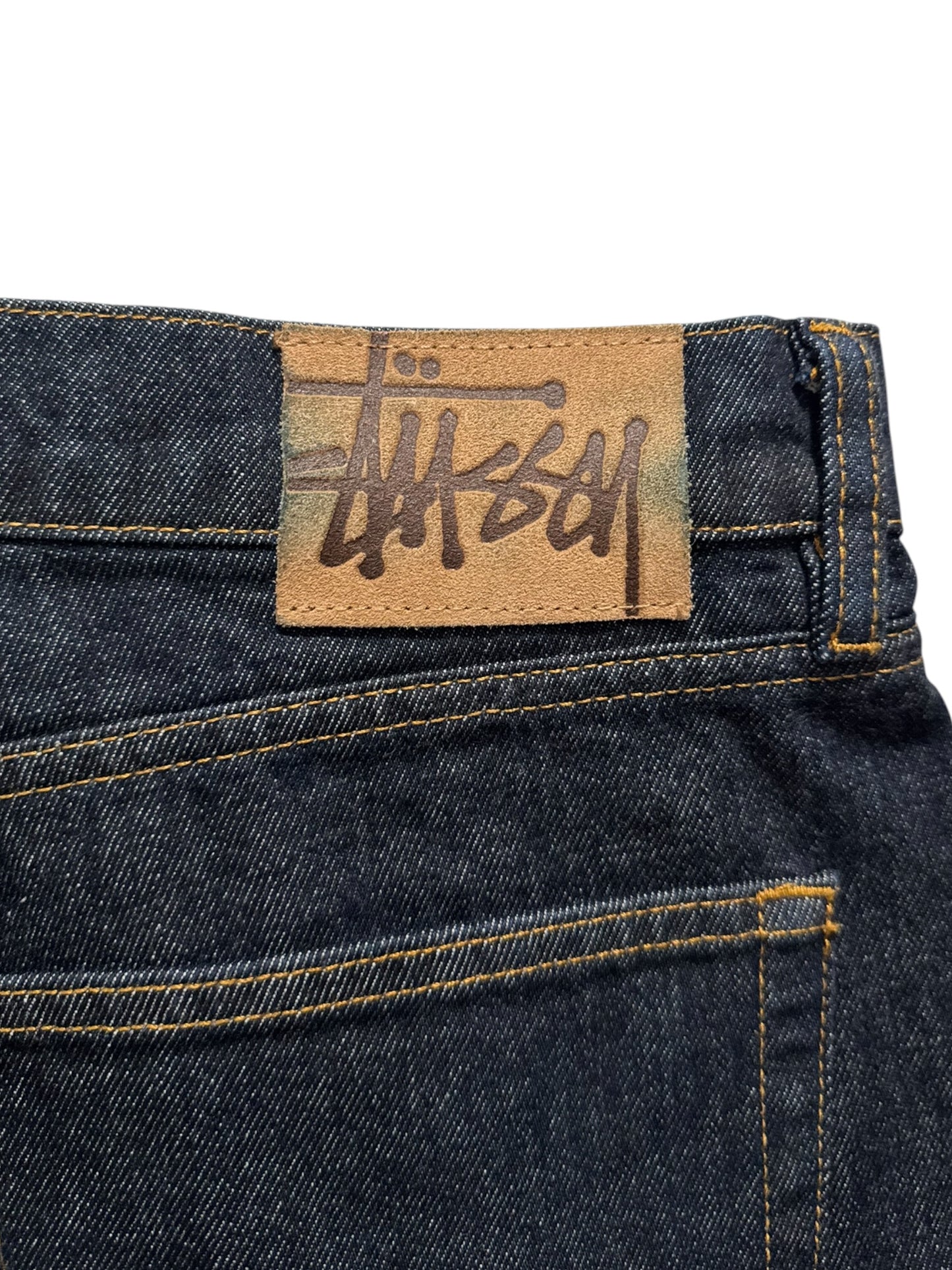 Stussy Big Ol Jean Shorts Rigid Indigo