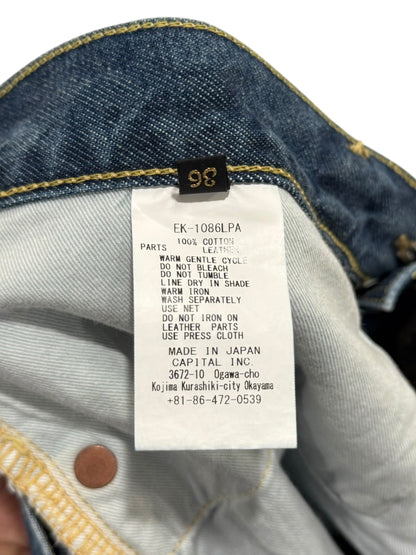 Kapital 14oz Denim 5P Monkey Cisco 3YearsFade Jeans Indigo