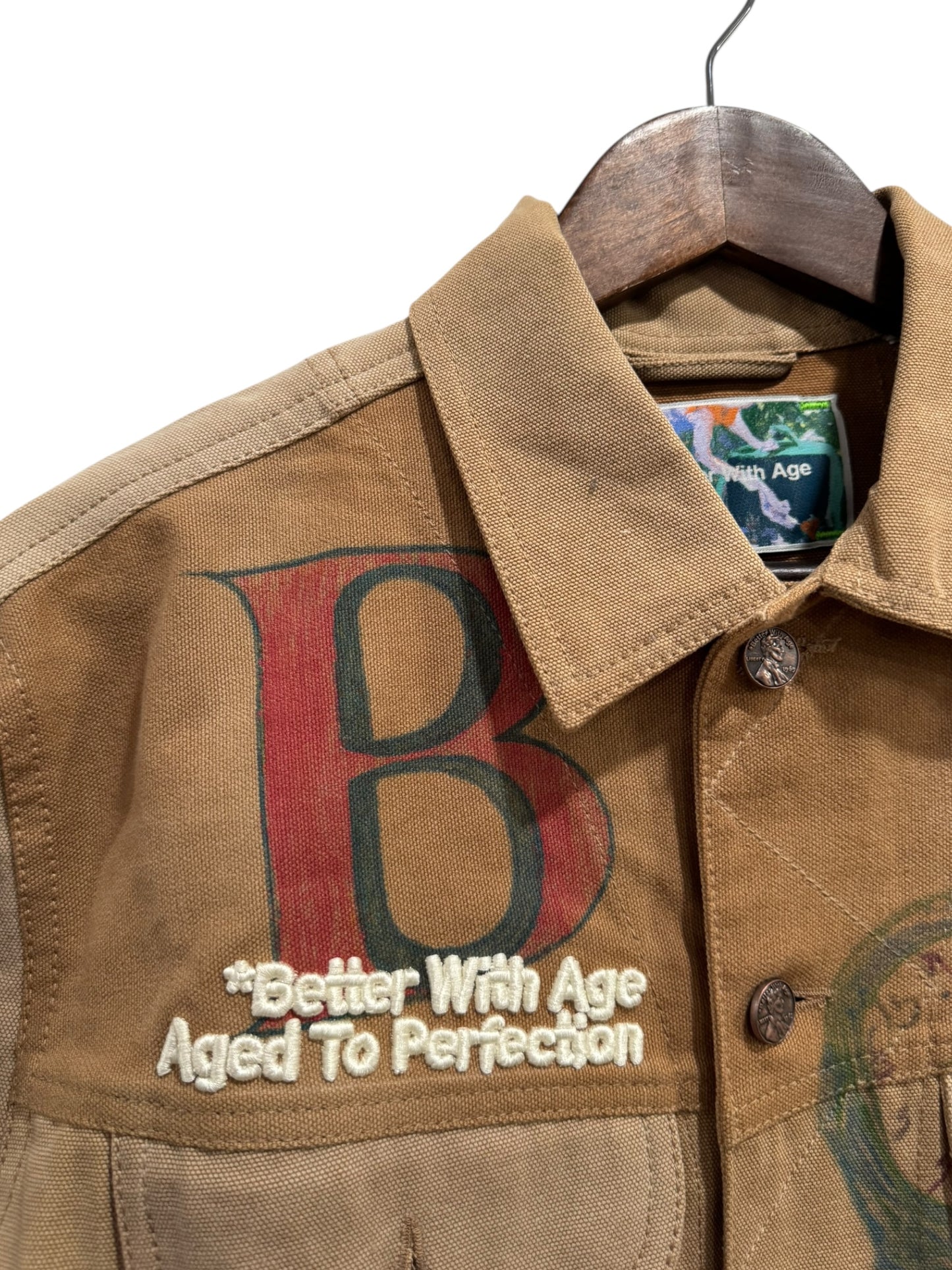 Better With Age Harrison Reconstructed Work Jacket Khaki