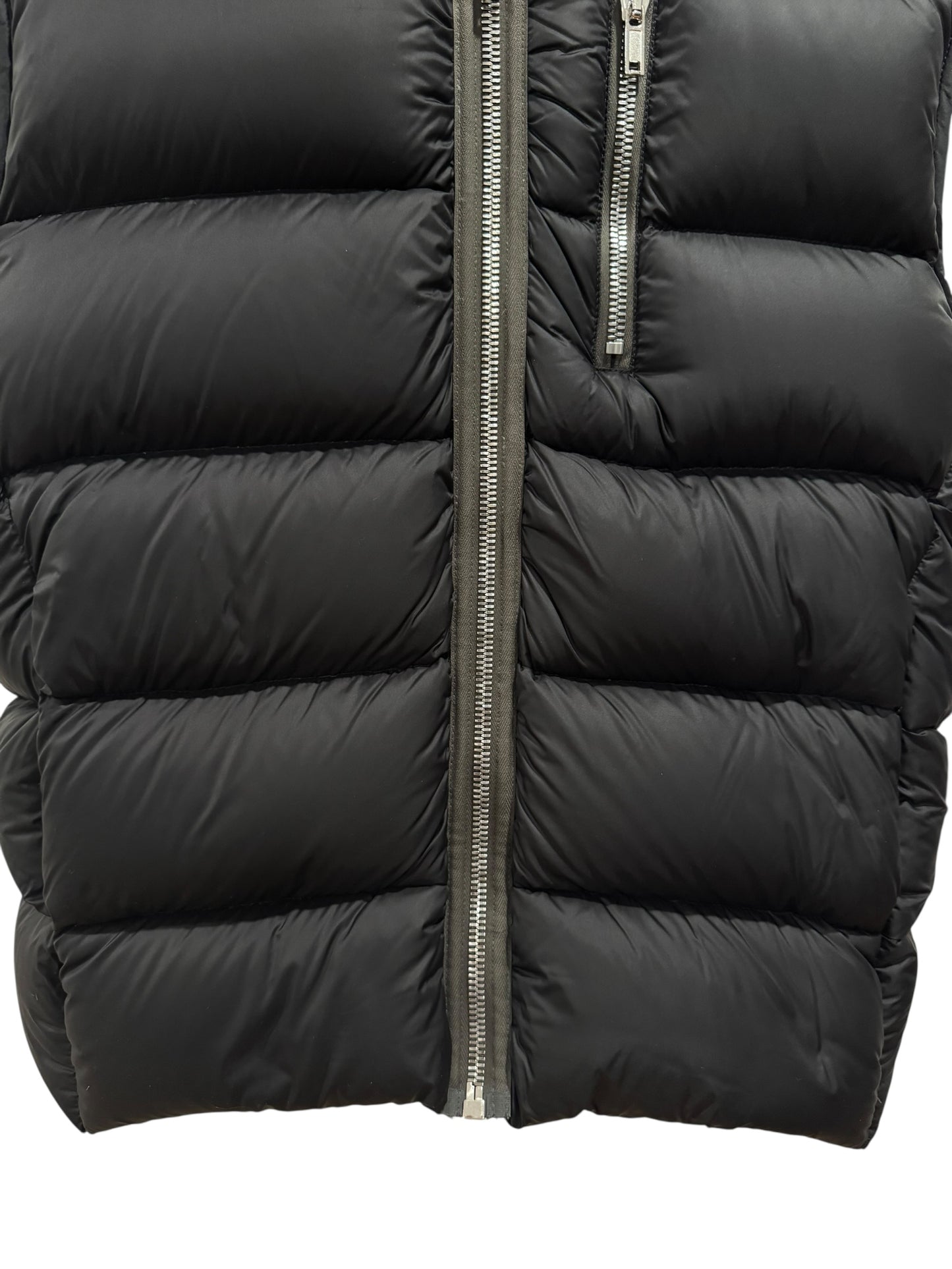 Rick Owens Strobe Gimp Puffer Vest Black