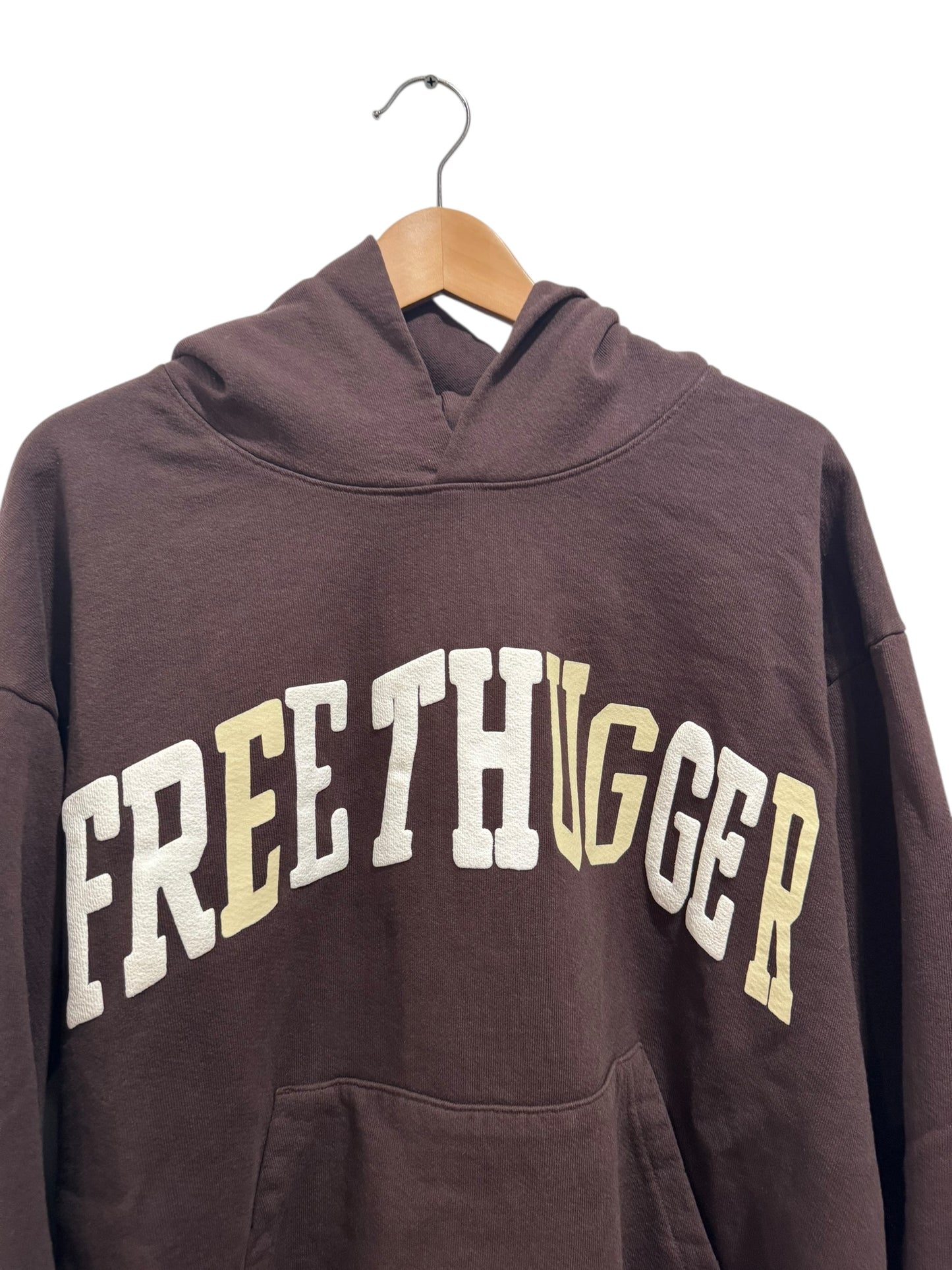 Travis Scott x CPFM "Free Thugger" Hoodie Brown