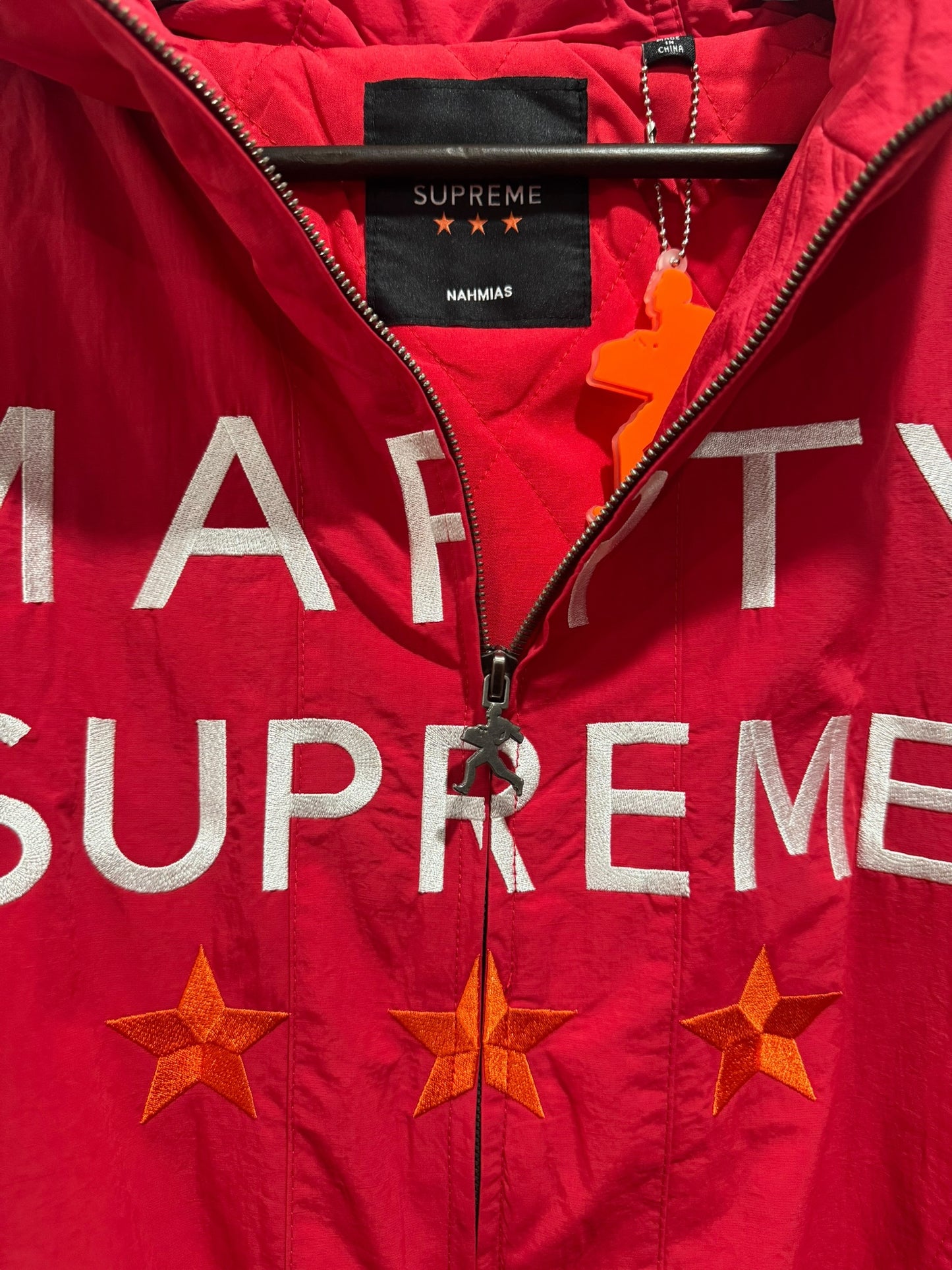 NAHMIAS x A24 Marty Supreme Classic Warm Up Jacket USA Red