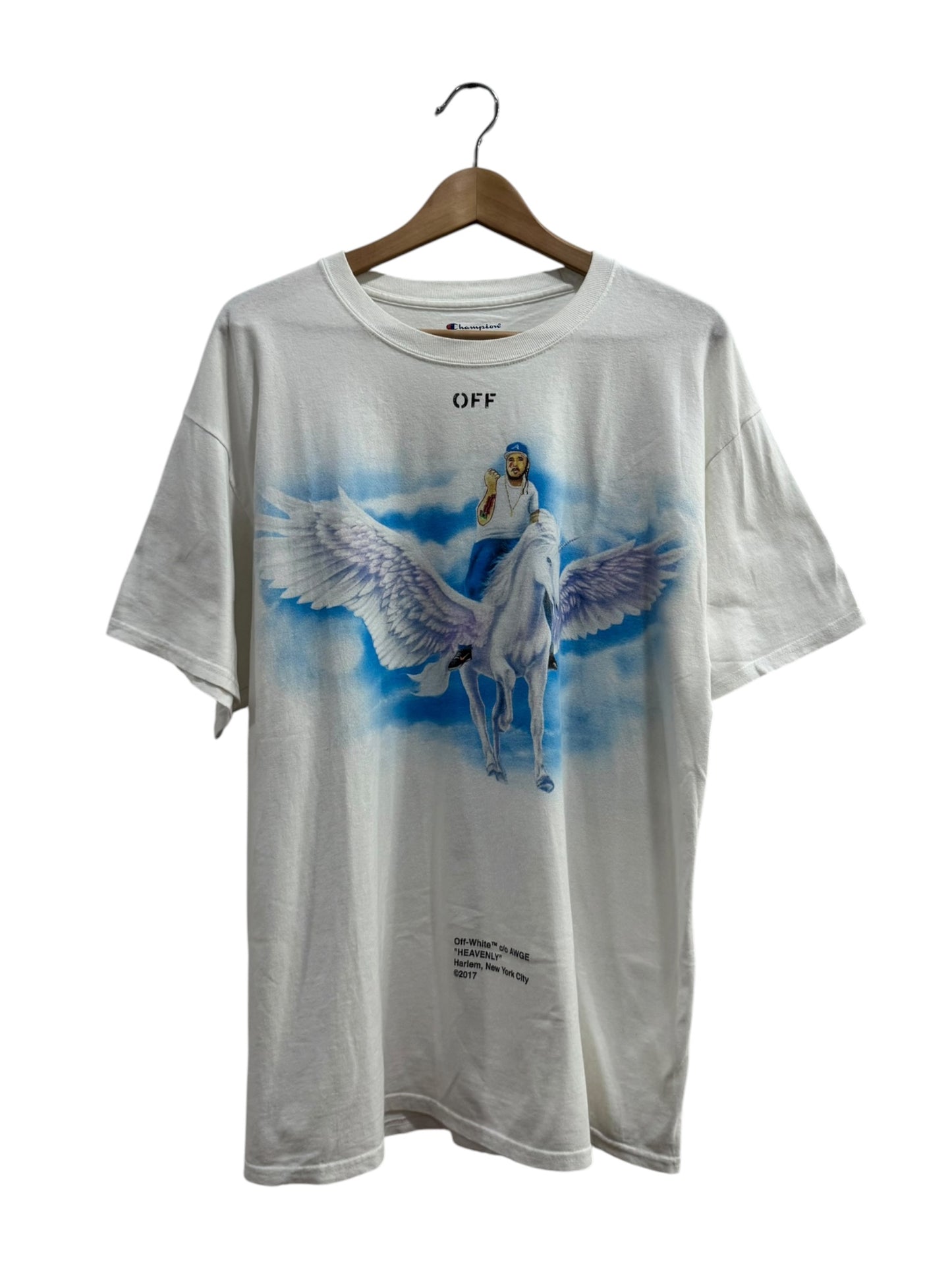 Off-White C/O AWGE Yams Day Heavenly Tee White