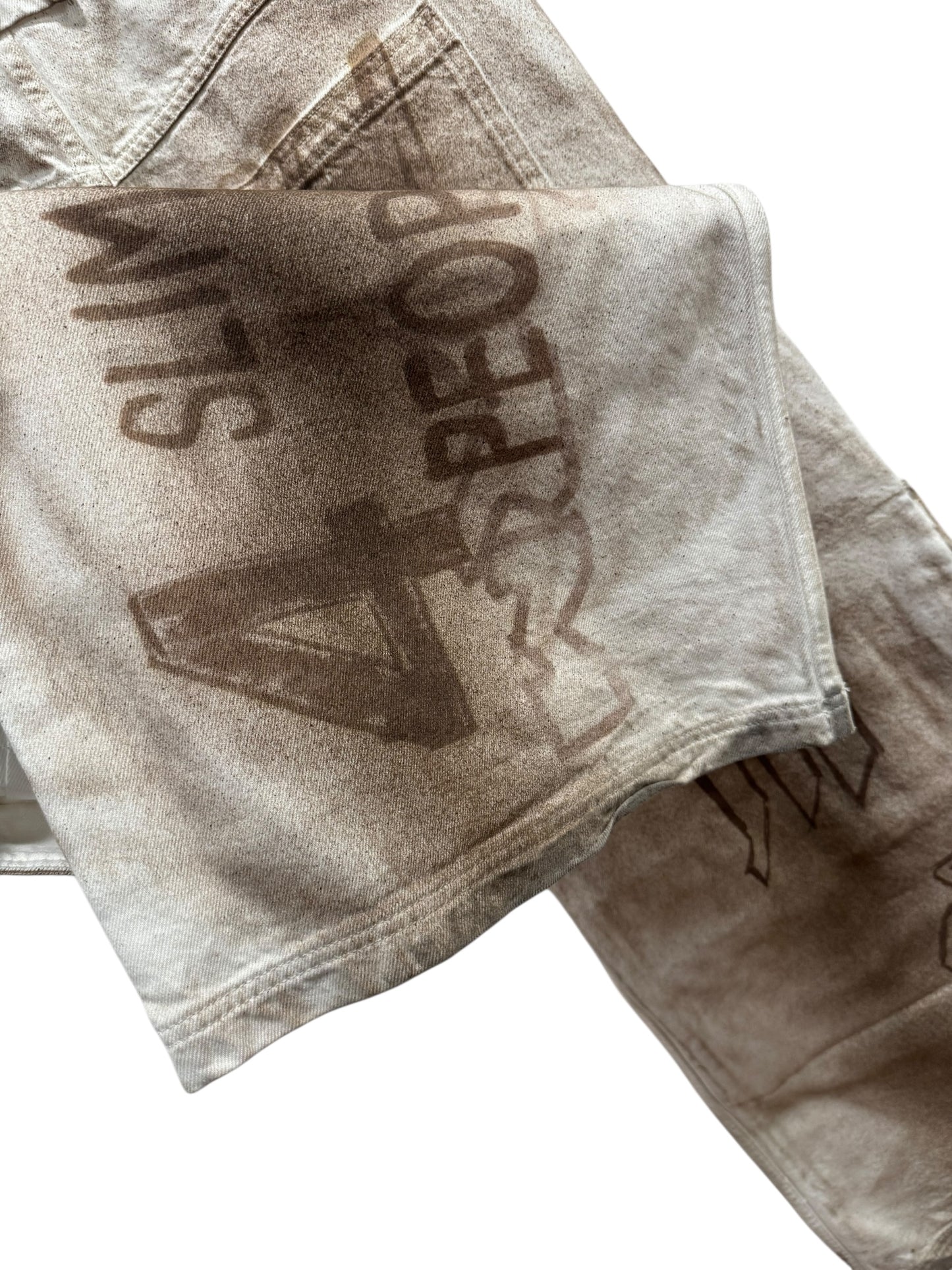 Mowalola x Travis Scott Cactus Jack Logo Cargo Pants Ash