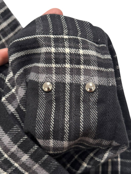 Chrome Hearts After School Flannel Shorts Black Grey