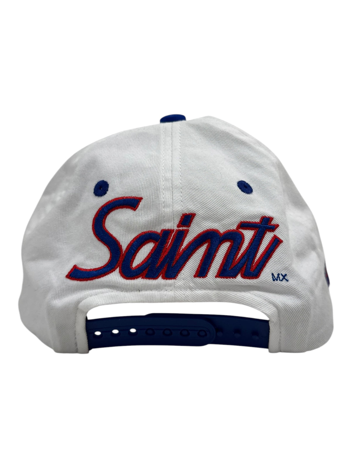 Saint Michael Authentic God Love Giants Snapback White Blue