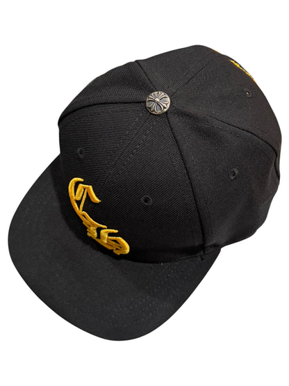 Chrome Hearts CH Logo Baseball Snapback Black Yellow