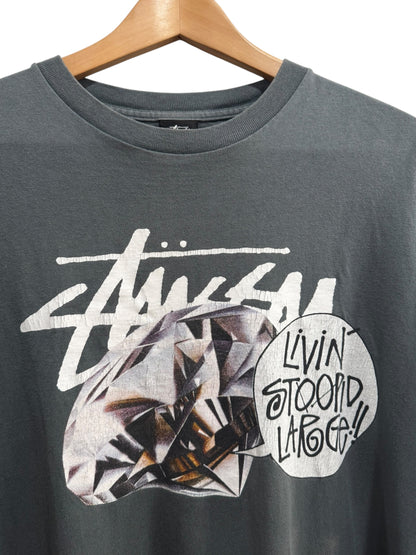 Stussy Livin Stoopid Large Tee Grey