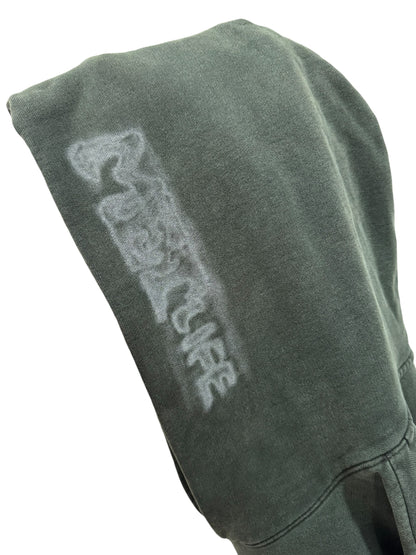 Travis Scott NYC Metlife Exclusive Flag Hoodie Washed Green