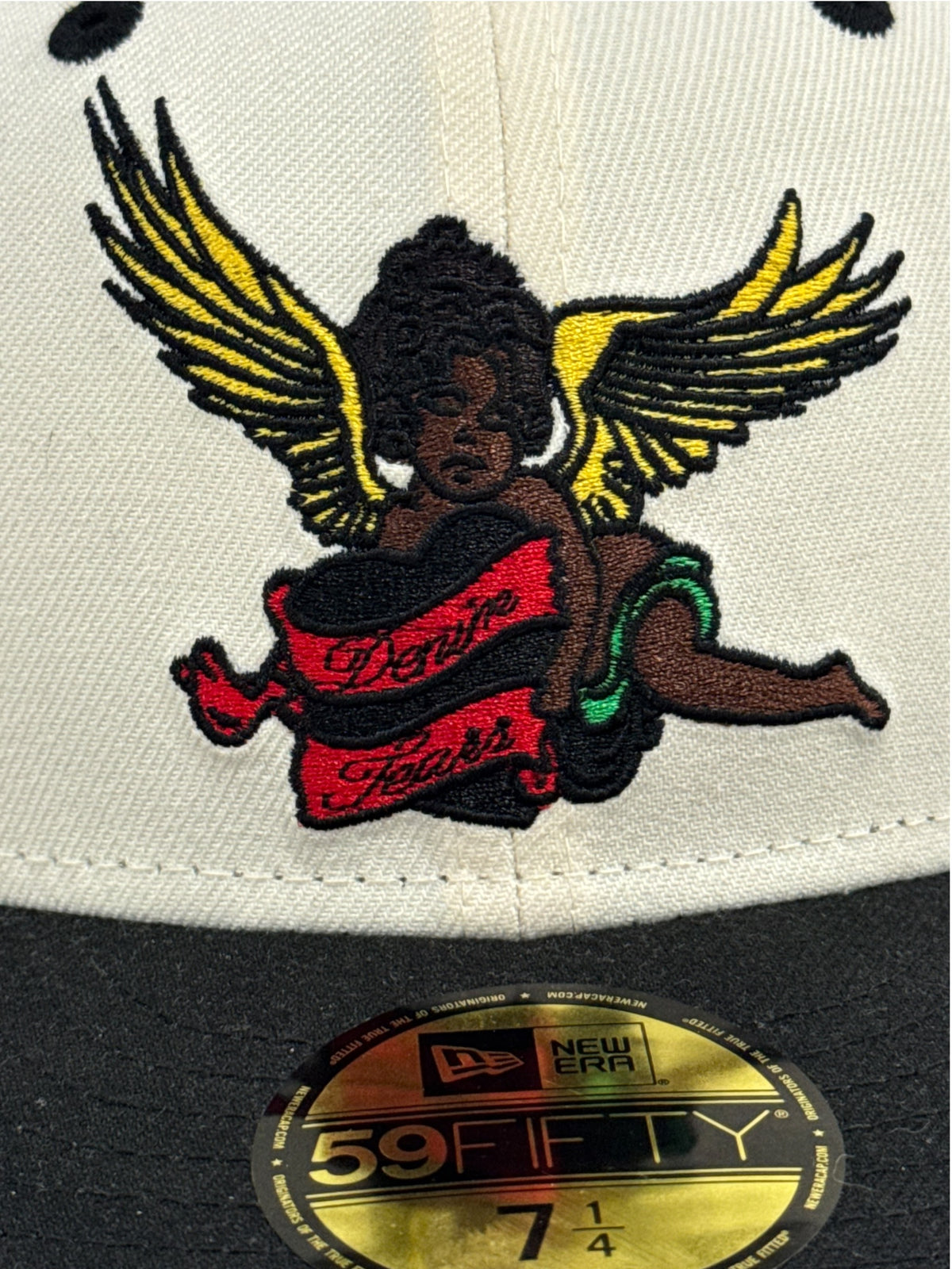 Denim Tears Cherub Fitted Hat White Black