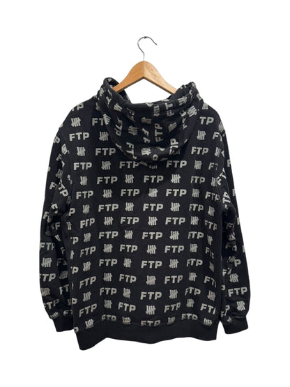FTP x Undefeated All Over Print Hoodie Black
