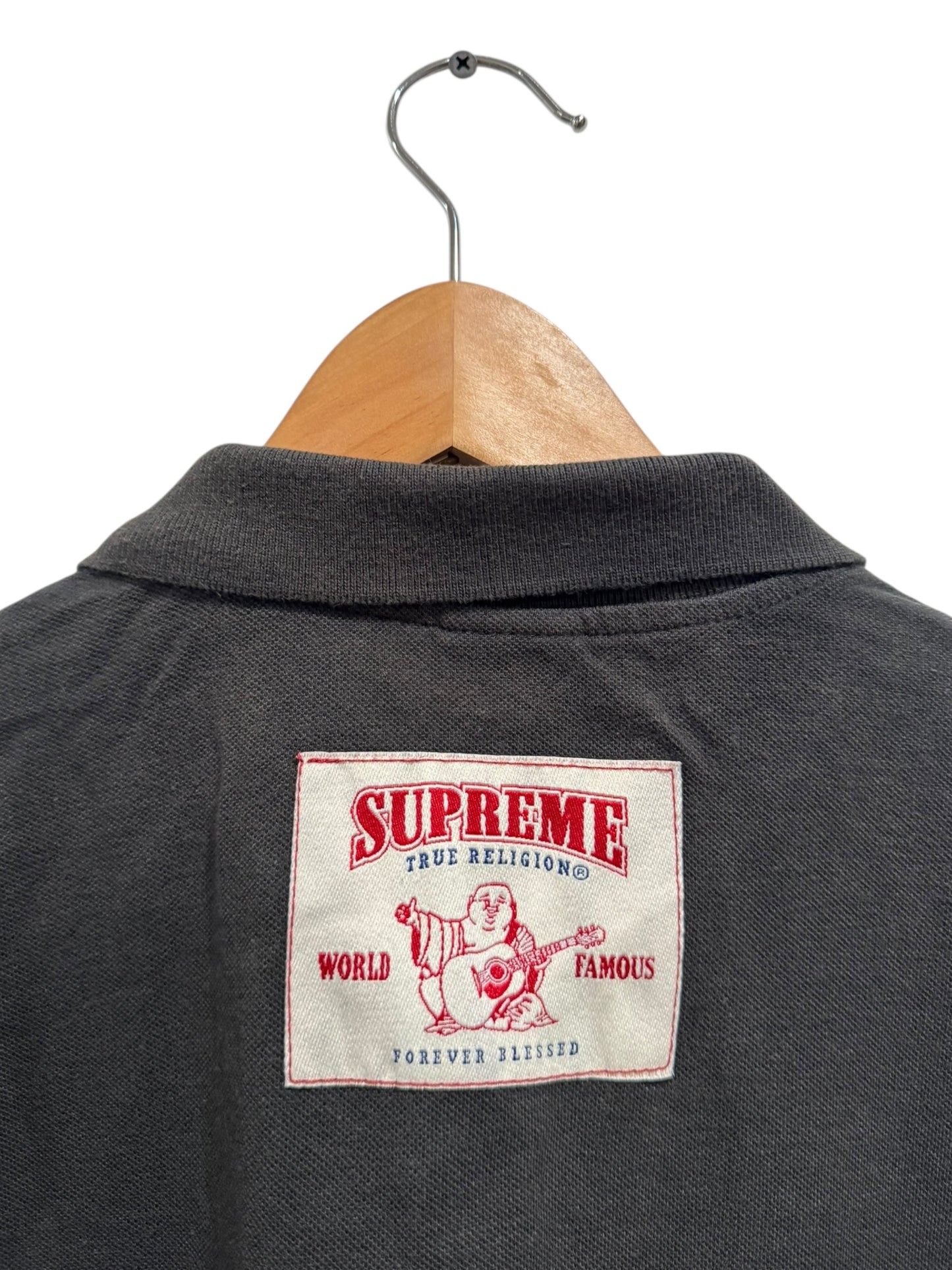 Supreme x True Religion Applique Polo Black