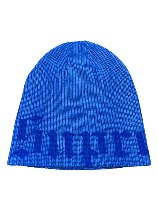 Supreme Old English Printed Beanie (SS26) Blue
