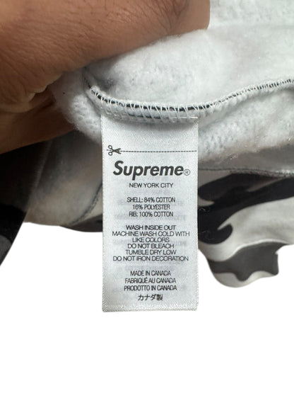 Supreme Seoul Shop Flag Half Zip Pullover Snow Camo