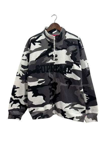 Supreme Seoul Shop Flag Half Zip Pullover Snow Camo