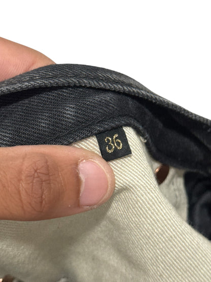 Kapital 14oz Black Denim Monkey Cisco Studded Jeans Black