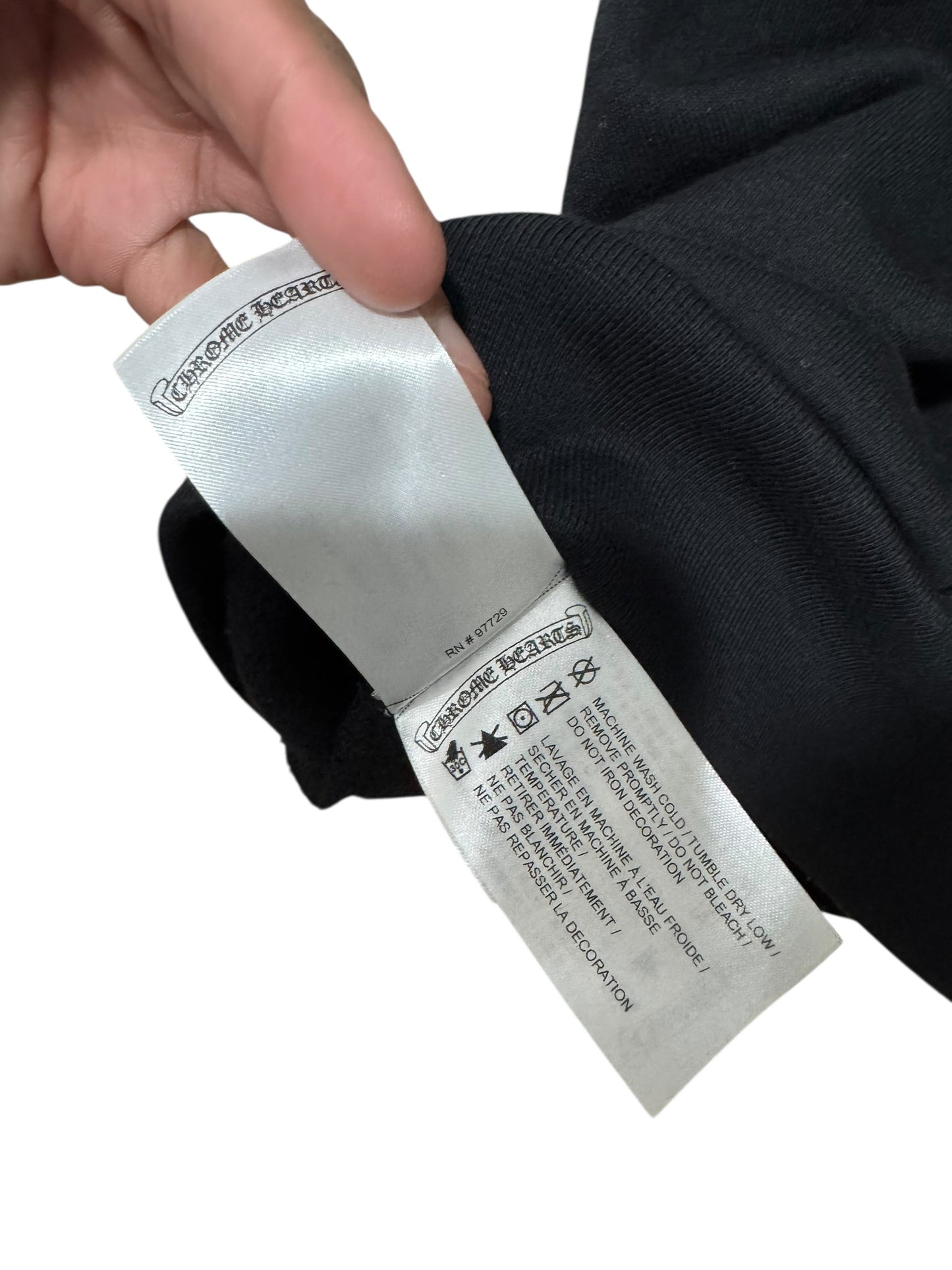 Chrome Hearts x Deadly Dolls Cross Scroll Zip Hoodie Black
