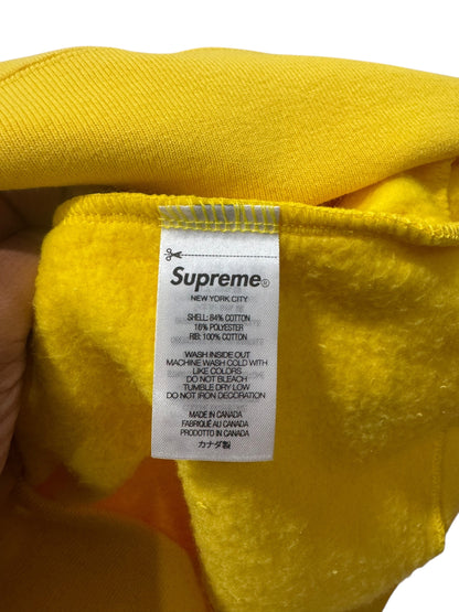 Supreme Paris Shop Flag Half Zip Pullover Yellow