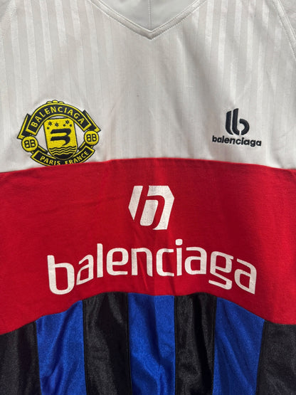Balenciaga Hybrid Soccer Long Sleeve Jersey White