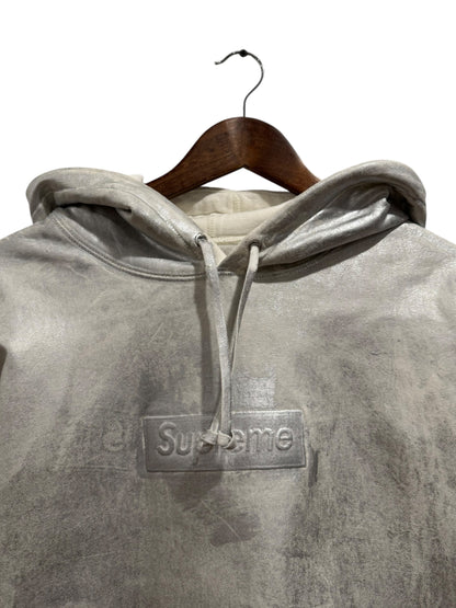 Supreme MM6 Maison Margiela Foil Box Logo Hoodie White