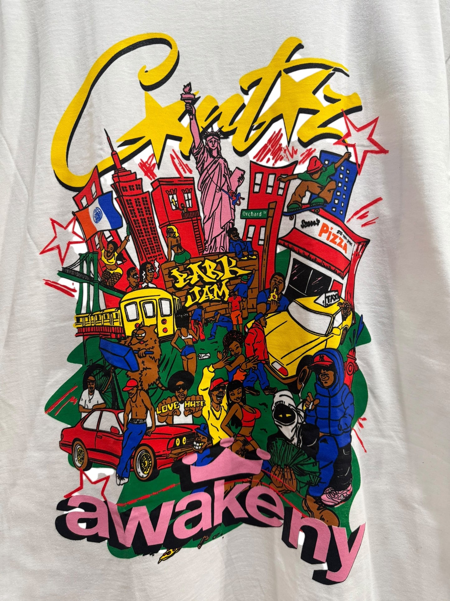 Awake NY x Corteiz Rules New York Tee White