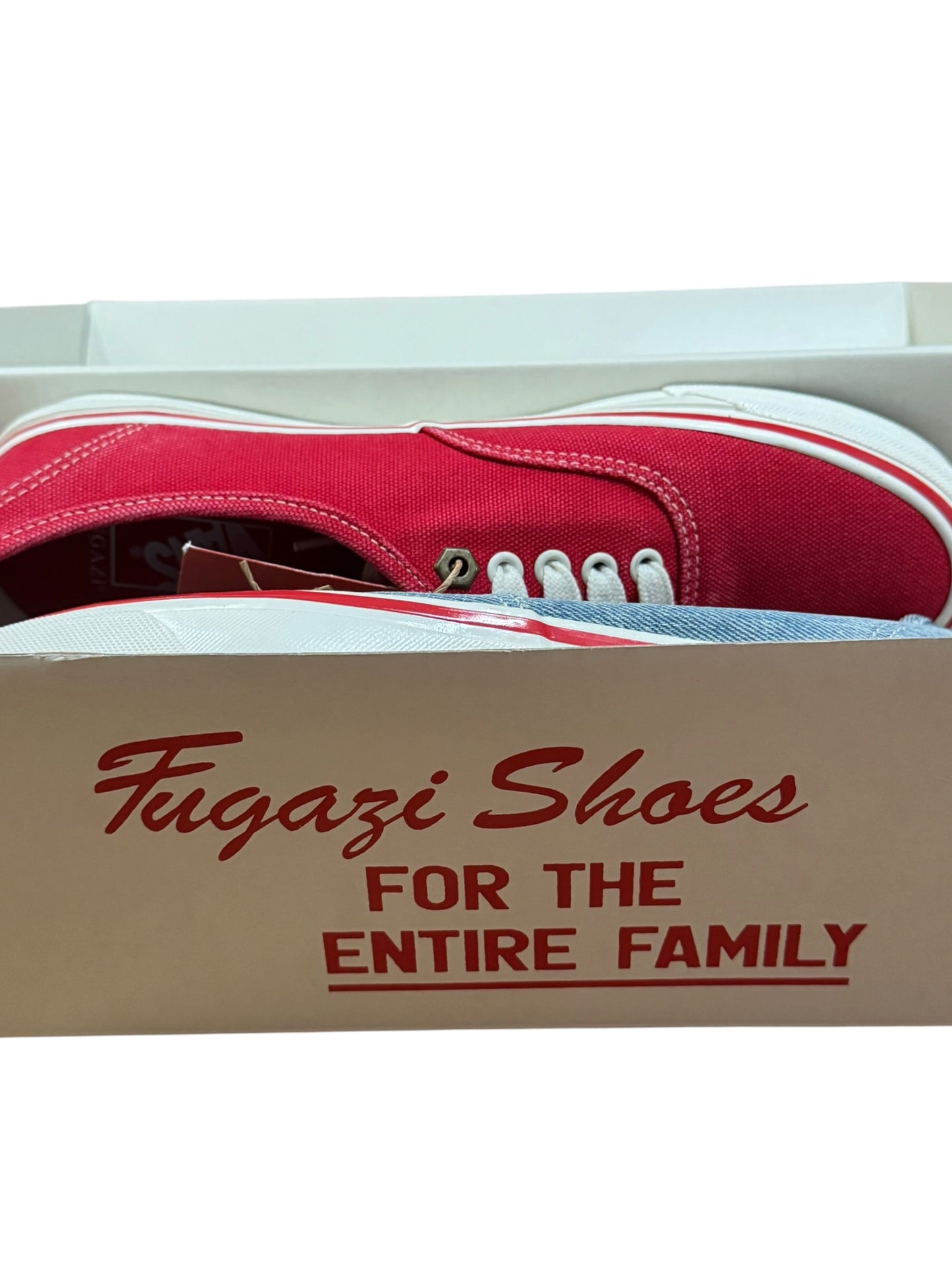 Vans x Fugazi LX Authentic 44 Red Denim Blue