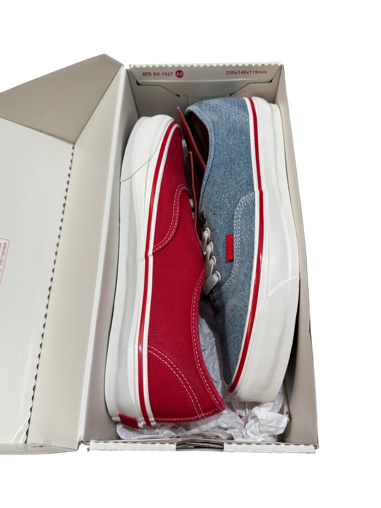 Vans x Fugazi LX Authentic 44 Red Denim Blue