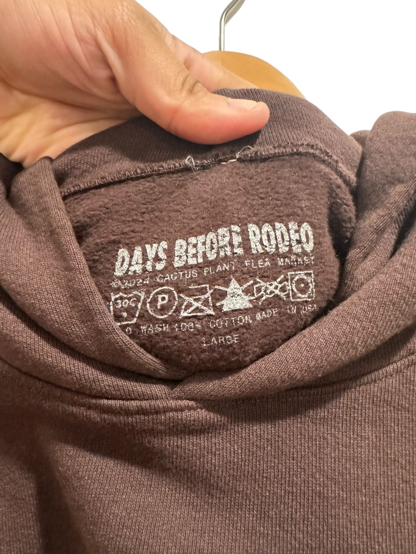 Travis Scott x CPFM "Free Thugger" Hoodie Brown
