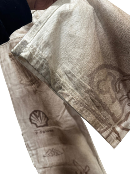 Mowalola x Travis Scott Cactus Jack Logo Cargo Pants Ash