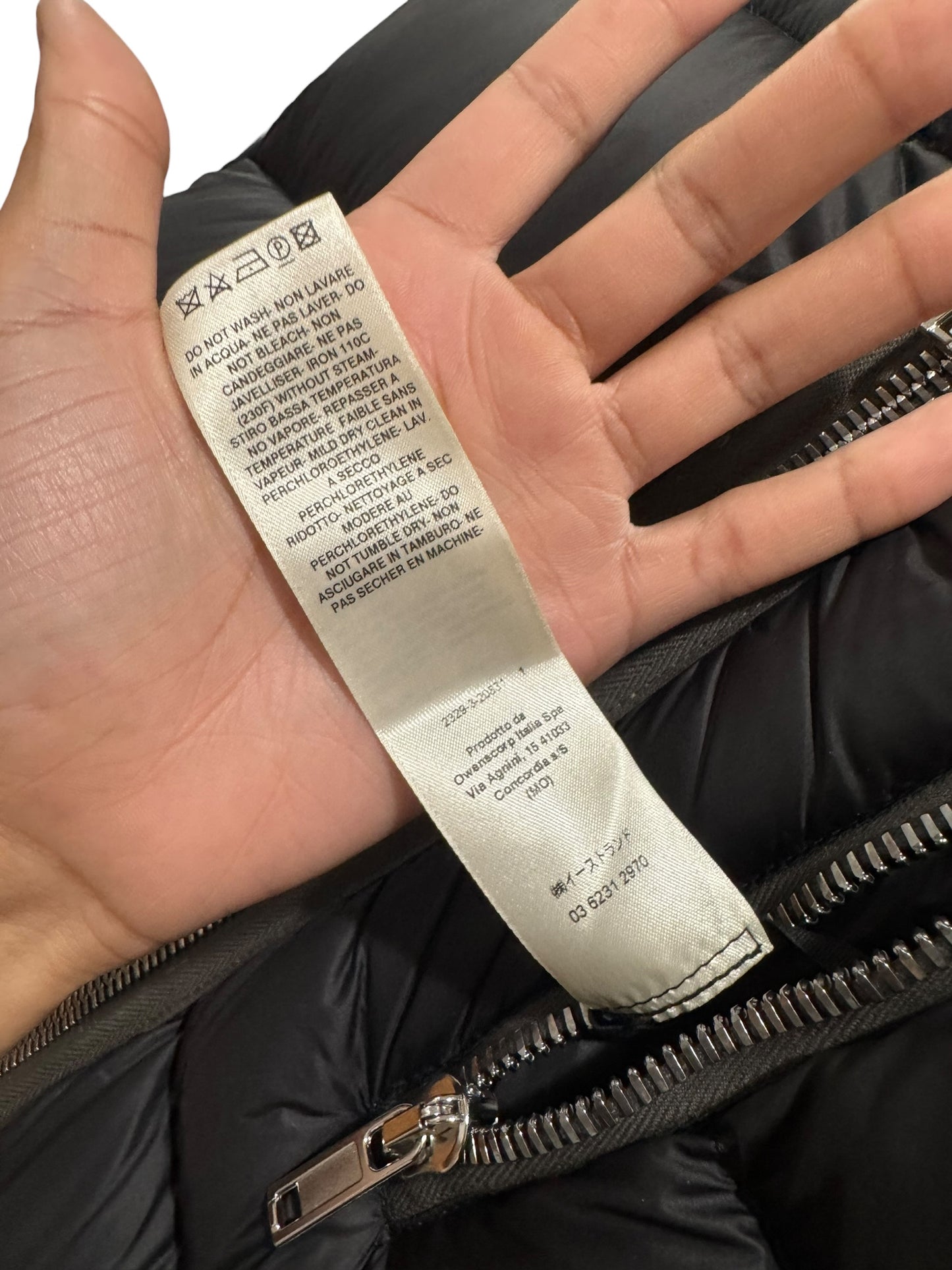 Rick Owens Strobe Gimp Puffer Vest Black