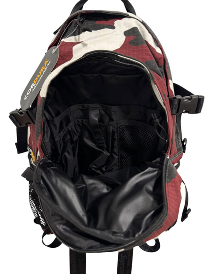 Supreme Logo Backpack SS26 Red Camo