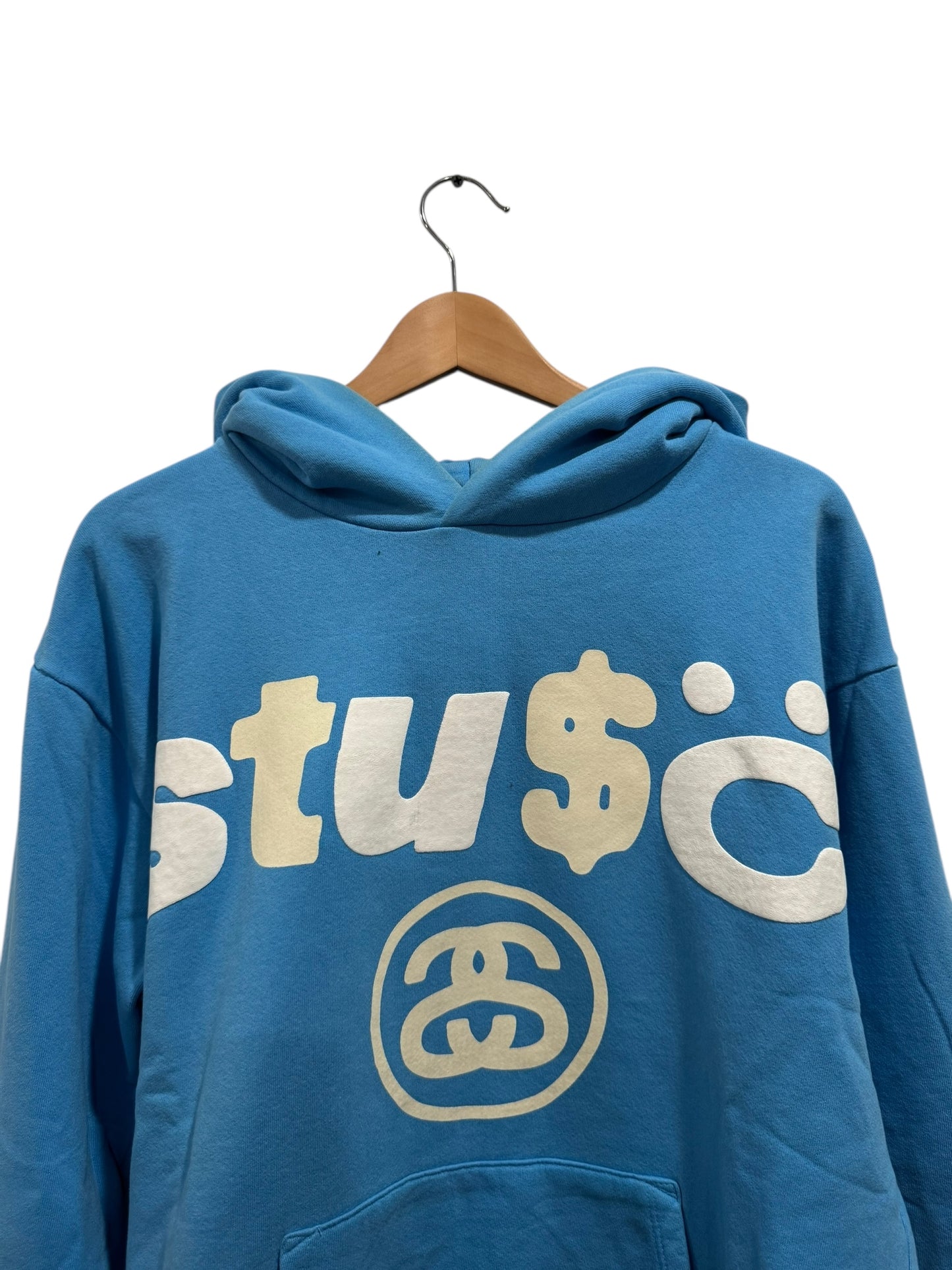 Stussy x Cactus Plant Flea Market 8 Ball Pigment Hoodie Blue