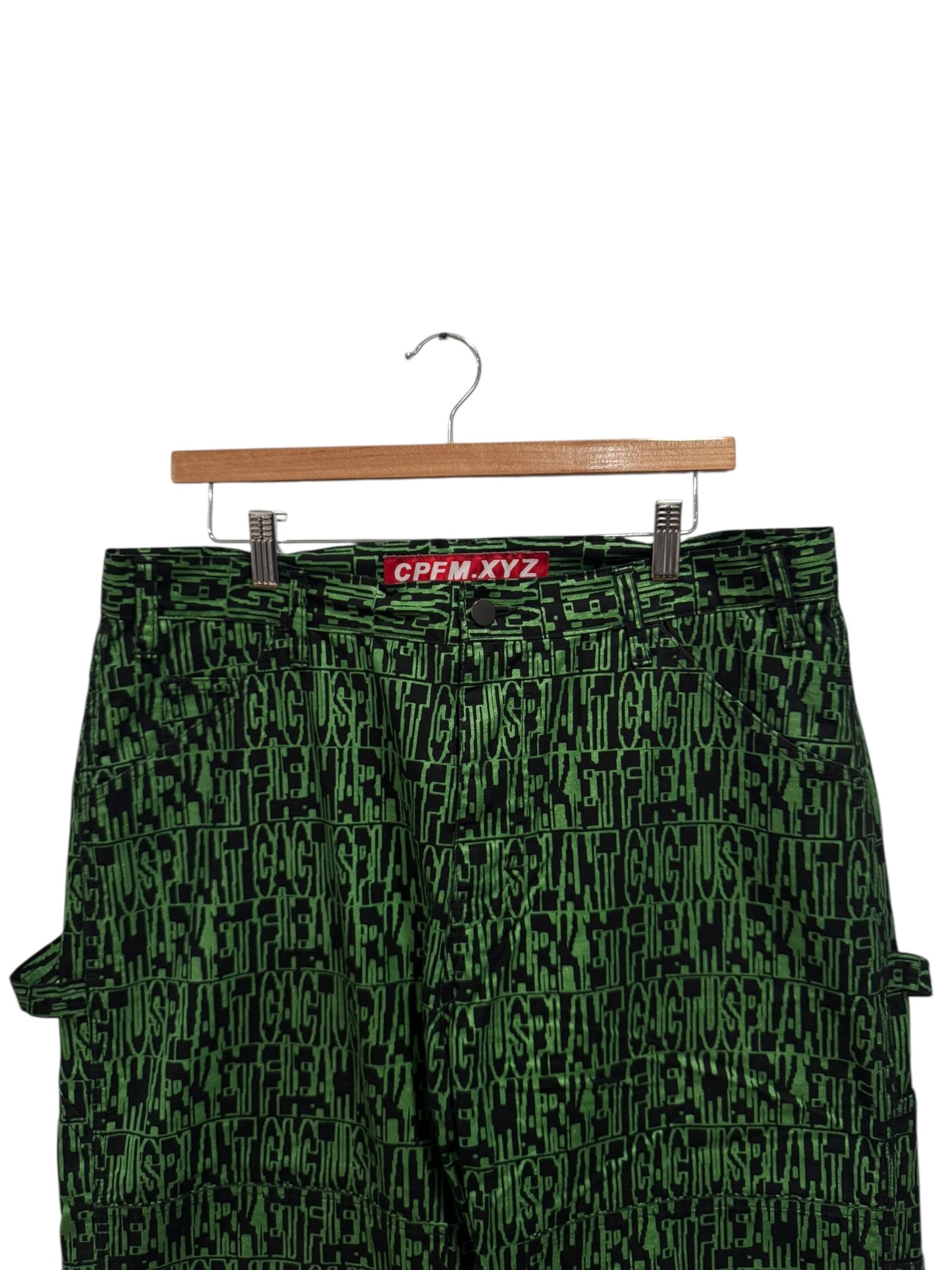 Cactus Plant Flea Market Anxiety Reflective Pants Green