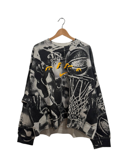 Cactus Plant Flea Market x Nike Hoops Crewneck Light Bone