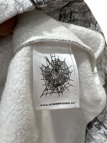 Sp5der Real Tree OG Web V2 Zip Hoodie White Camo