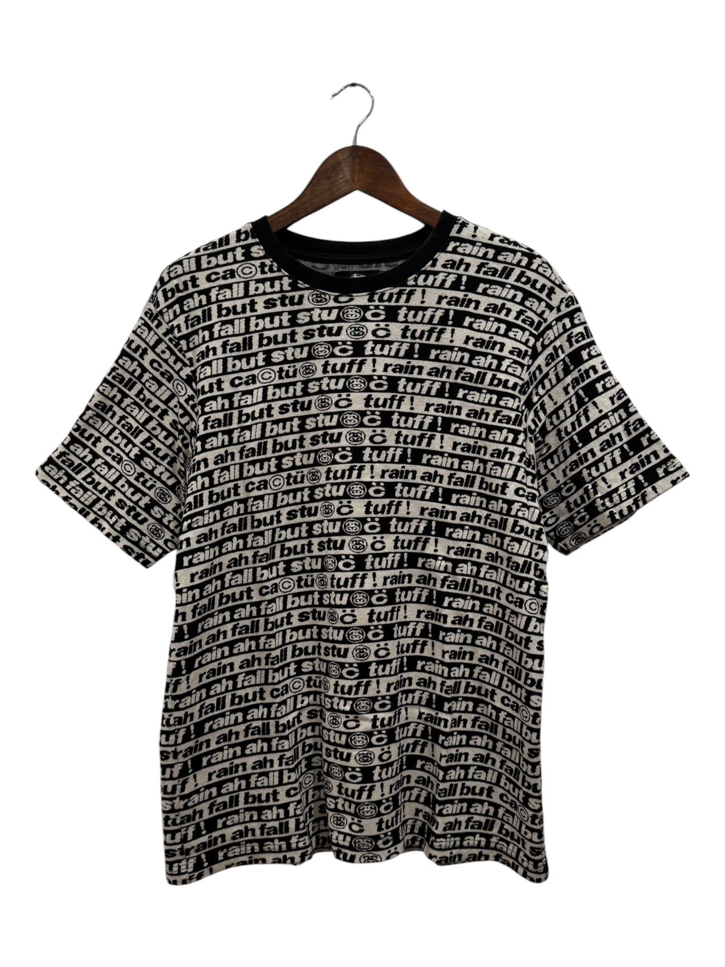 Stussy x Cactus Plant Flea Market Jacquard Tee Black White