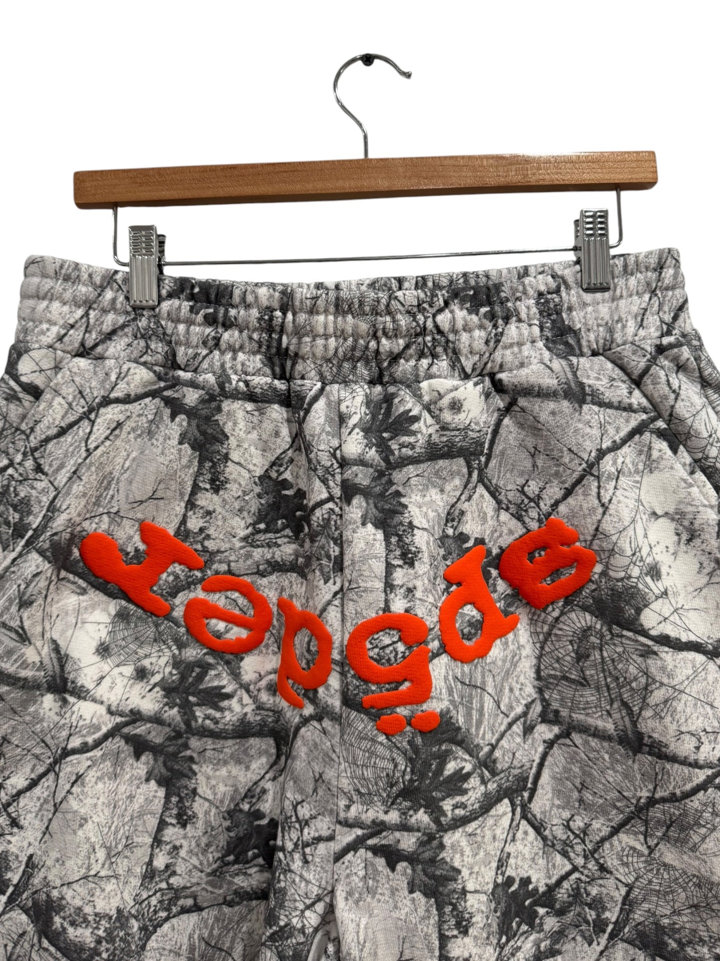 Sp5der Real Tree OG Web V2 Sweat Shorts White Camo