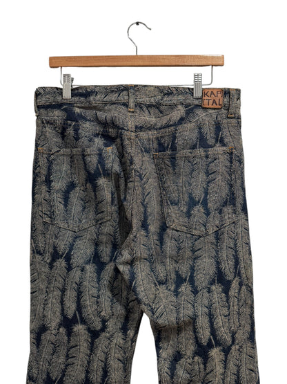 Kapital Magpie Feather Flare Jeans Dark Indigo