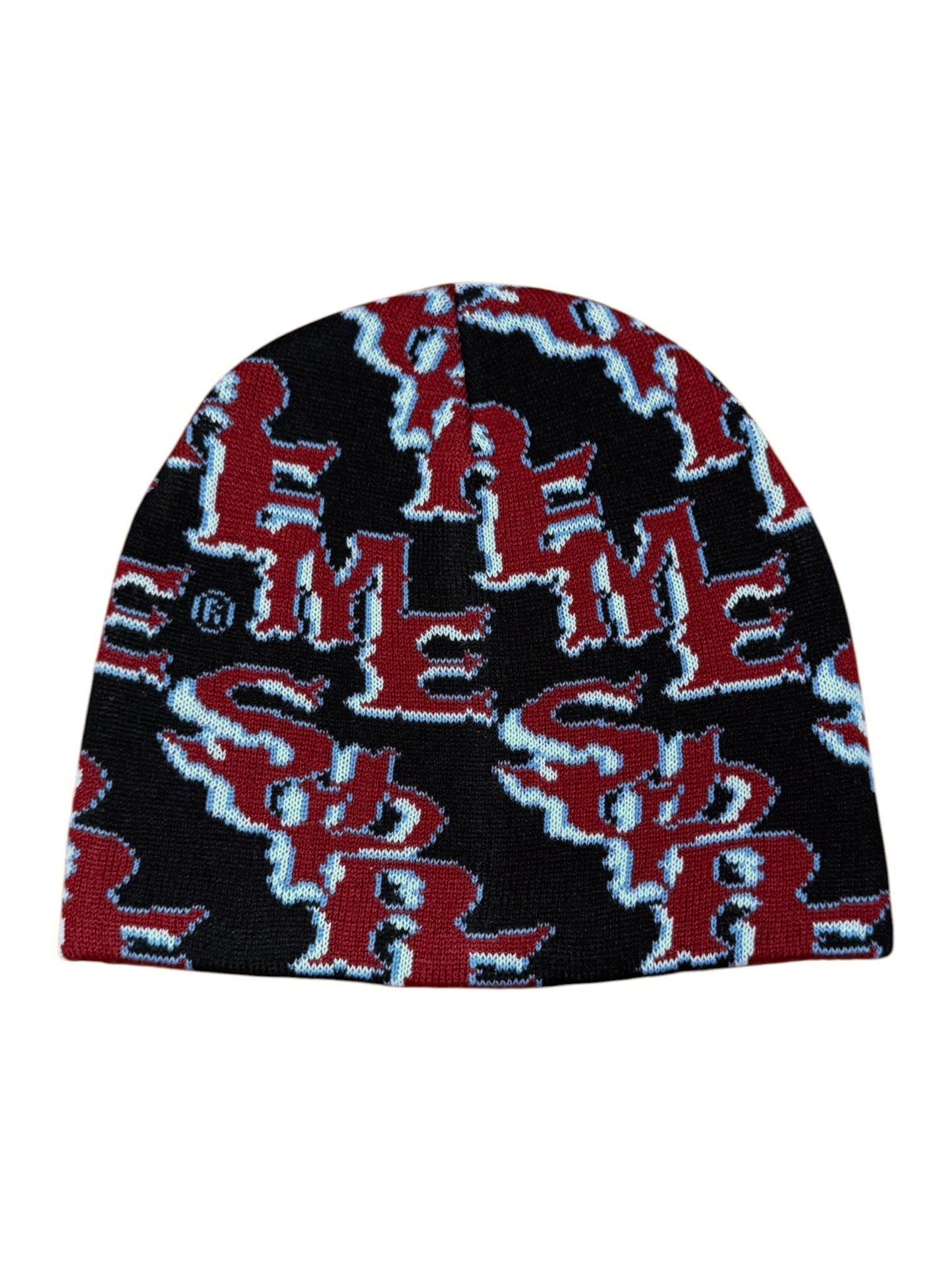 Supreme Slanted Gothic Outline Beanie Black