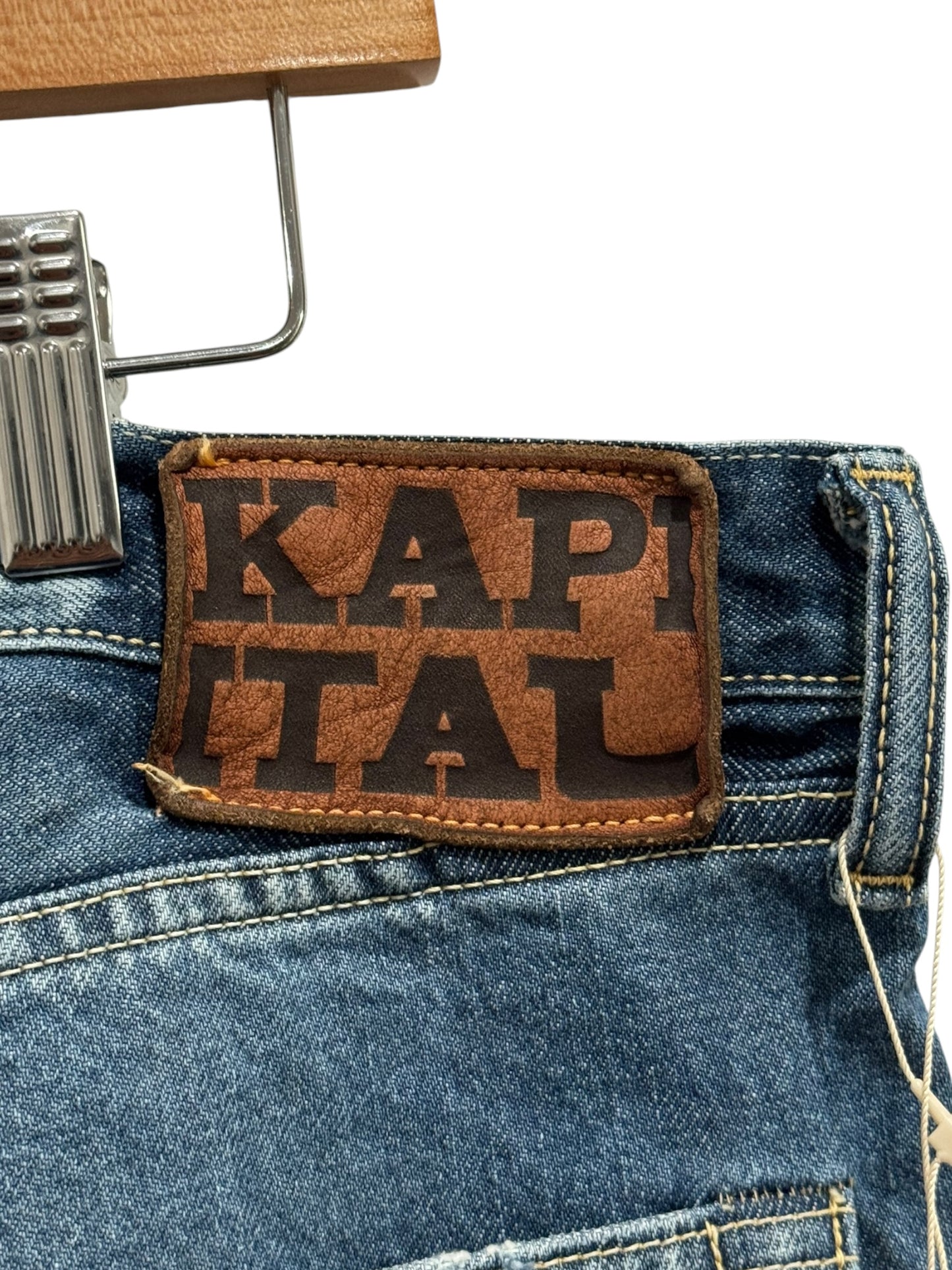 Kapital 14oz Denim 5P Monkey Cisco 3YearsFade Jeans Indigo